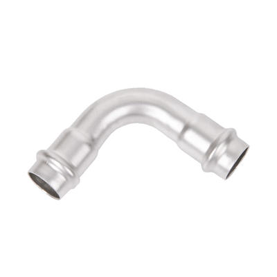 HYJ011 Elbow long radius stainless steel reducing coupling double compression press fitting pipe 